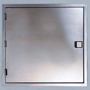 Access Door; Fire-Rated, Insulated, for Pass-Throughs, 38" W x 2.6" D x 38" H, Stainless Steel Frame